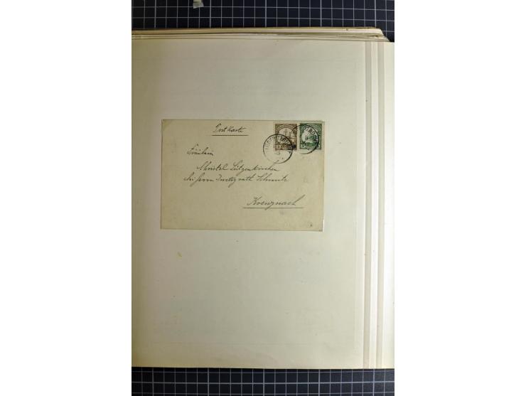 1849/1942, ungebrauchte und gestempelte Sammlung mit besseren Ausgaben in 2 alten Schaubek-Alben, dazu kleines Einsteckbuch m