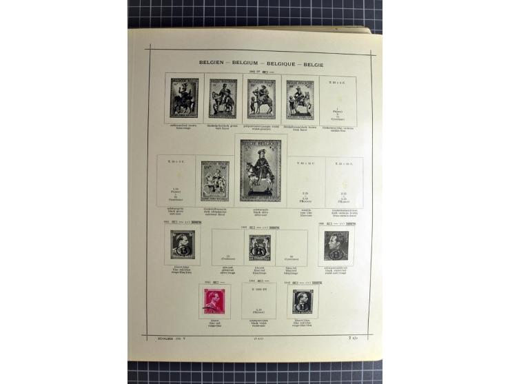 1849/1942, ungebrauchte und gestempelte Sammlung mit besseren Ausgaben in 2 alten Schaubek-Alben, dazu kleines Einsteckbuch m