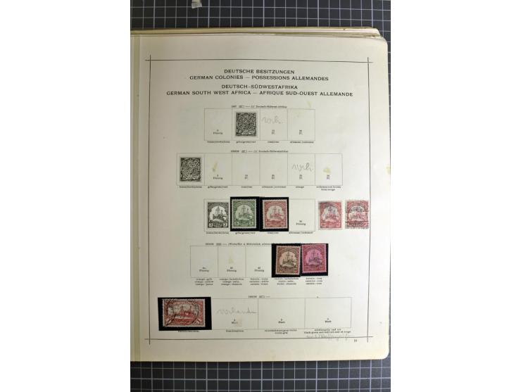 1849/1942, ungebrauchte und gestempelte Sammlung mit besseren Ausgaben in 2 alten Schaubek-Alben, dazu kleines Einsteckbuch m