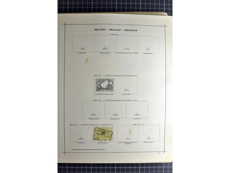 1849/1942, ungebrauchte und gestempelte Sammlung mit besseren Ausgaben in 2 alten Schaubek-Alben, dazu kleines Einsteckbuch m