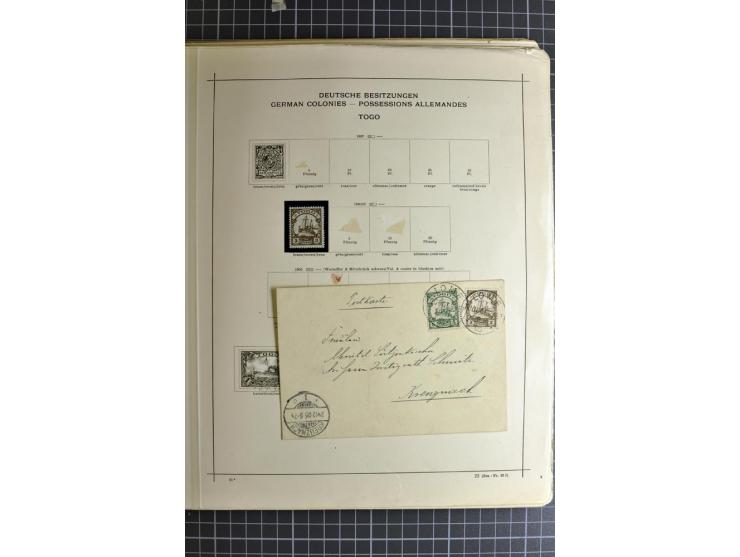 1849/1942, ungebrauchte und gestempelte Sammlung mit besseren Ausgaben in 2 alten Schaubek-Alben, dazu kleines Einsteckbuch m