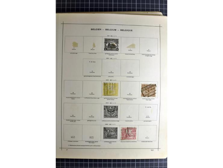 1849/1942, ungebrauchte und gestempelte Sammlung mit besseren Ausgaben in 2 alten Schaubek-Alben, dazu kleines Einsteckbuch m