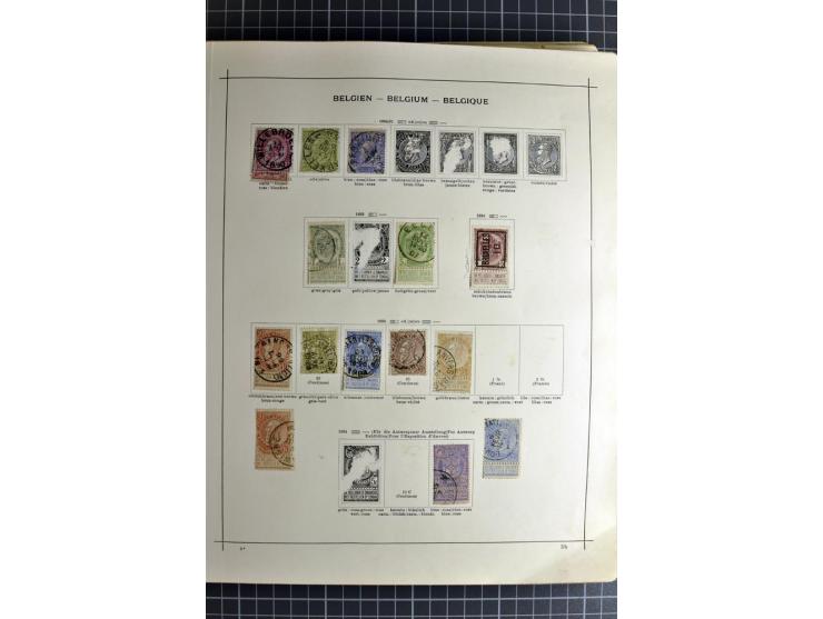 1849/1942, ungebrauchte und gestempelte Sammlung mit besseren Ausgaben in 2 alten Schaubek-Alben, dazu kleines Einsteckbuch m