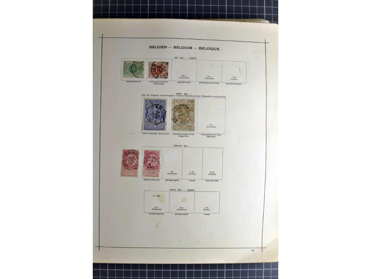 1849/1942, ungebrauchte und gestempelte Sammlung mit besseren Ausgaben in 2 alten Schaubek-Alben, dazu kleines Einsteckbuch m