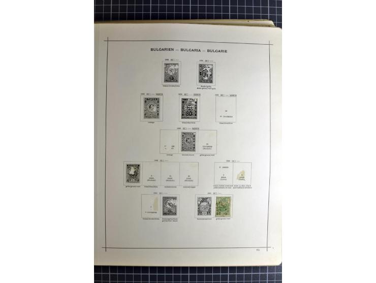 1849/1942, ungebrauchte und gestempelte Sammlung mit besseren Ausgaben in 2 alten Schaubek-Alben, dazu kleines Einsteckbuch m
