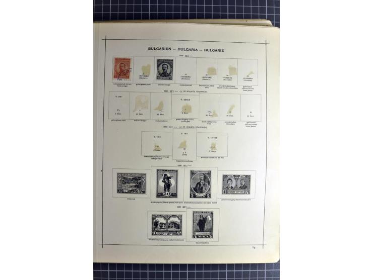 1849/1942, ungebrauchte und gestempelte Sammlung mit besseren Ausgaben in 2 alten Schaubek-Alben, dazu kleines Einsteckbuch m
