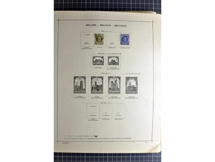 1849/1942, ungebrauchte und gestempelte Sammlung mit besseren Ausgaben in 2 alten Schaubek-Alben, dazu kleines Einsteckbuch m