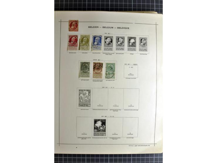 1849/1942, ungebrauchte und gestempelte Sammlung mit besseren Ausgaben in 2 alten Schaubek-Alben, dazu kleines Einsteckbuch m