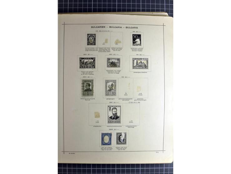 1849/1942, ungebrauchte und gestempelte Sammlung mit besseren Ausgaben in 2 alten Schaubek-Alben, dazu kleines Einsteckbuch m