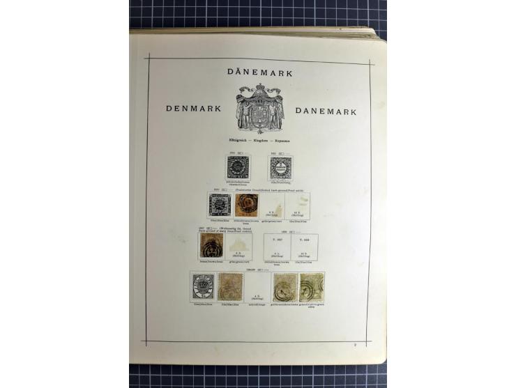 1849/1942, ungebrauchte und gestempelte Sammlung mit besseren Ausgaben in 2 alten Schaubek-Alben, dazu kleines Einsteckbuch m