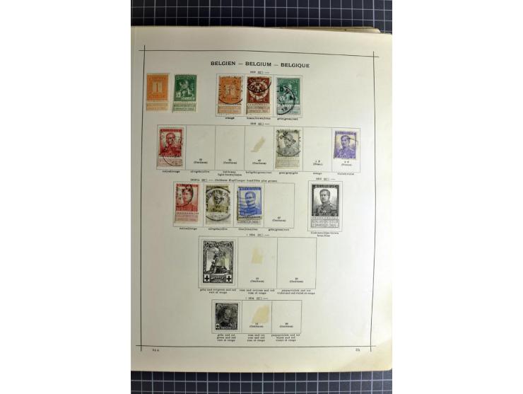 1849/1942, ungebrauchte und gestempelte Sammlung mit besseren Ausgaben in 2 alten Schaubek-Alben, dazu kleines Einsteckbuch m