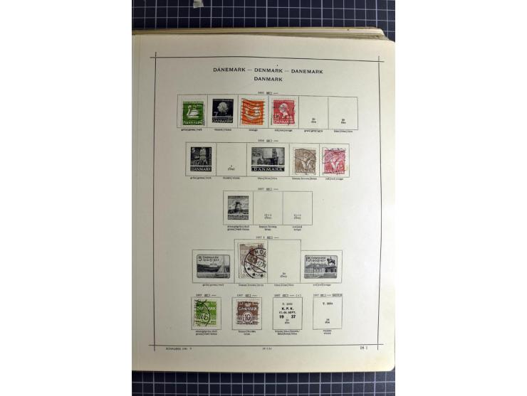 1849/1942, ungebrauchte und gestempelte Sammlung mit besseren Ausgaben in 2 alten Schaubek-Alben, dazu kleines Einsteckbuch m