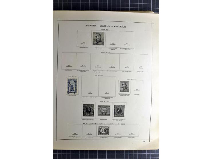 1849/1942, ungebrauchte und gestempelte Sammlung mit besseren Ausgaben in 2 alten Schaubek-Alben, dazu kleines Einsteckbuch m