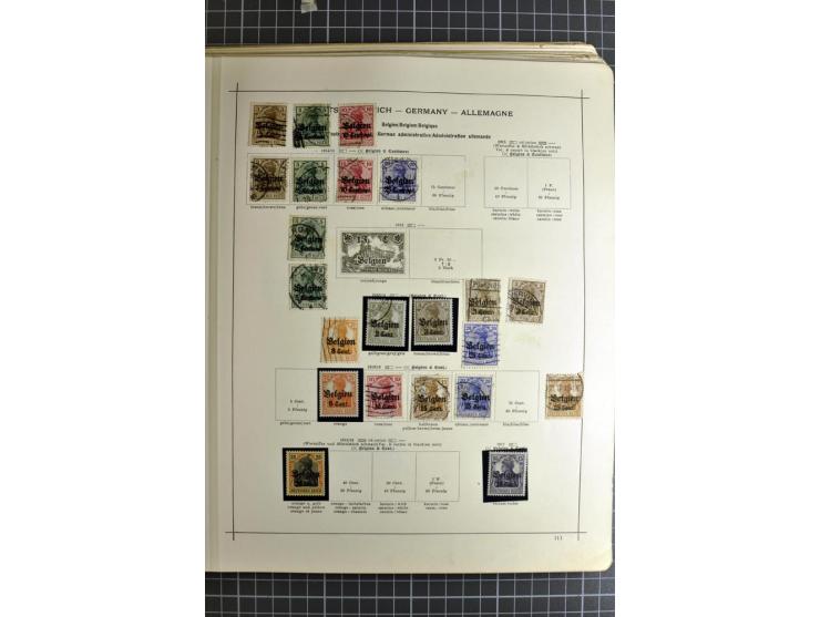 1849/1942, ungebrauchte und gestempelte Sammlung mit besseren Ausgaben in 2 alten Schaubek-Alben, dazu kleines Einsteckbuch m