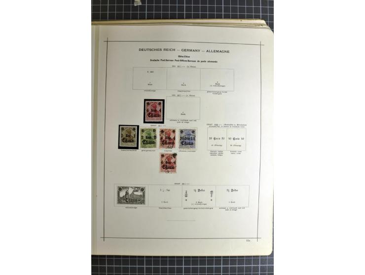 1849/1942, ungebrauchte und gestempelte Sammlung mit besseren Ausgaben in 2 alten Schaubek-Alben, dazu kleines Einsteckbuch m