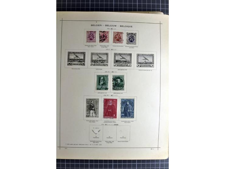 1849/1942, ungebrauchte und gestempelte Sammlung mit besseren Ausgaben in 2 alten Schaubek-Alben, dazu kleines Einsteckbuch m