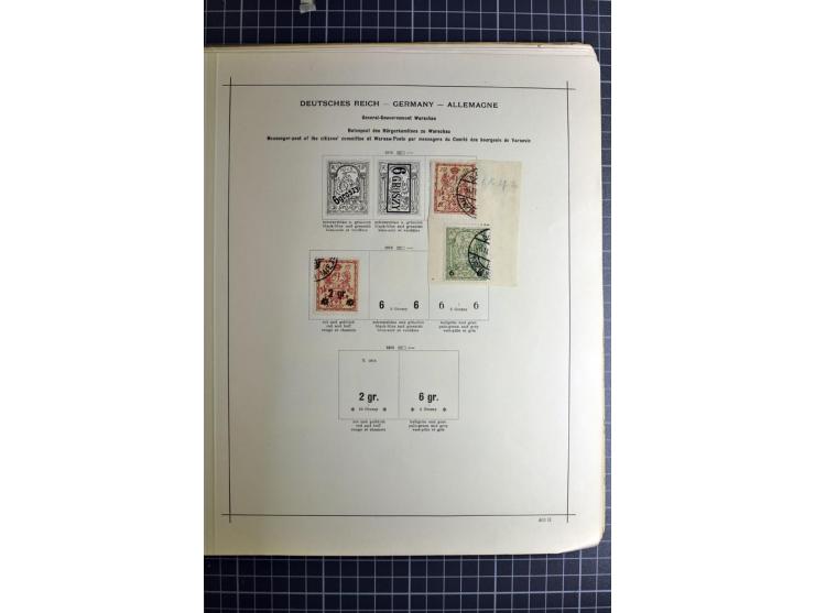 1849/1942, ungebrauchte und gestempelte Sammlung mit besseren Ausgaben in 2 alten Schaubek-Alben, dazu kleines Einsteckbuch m
