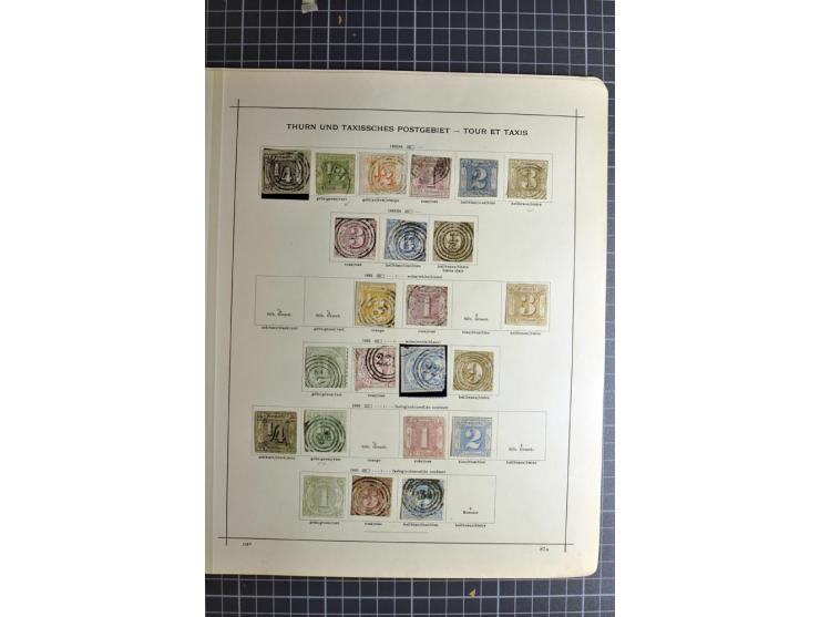 1849/1942, ungebrauchte und gestempelte Sammlung mit besseren Ausgaben in 2 alten Schaubek-Alben, dazu kleines Einsteckbuch m