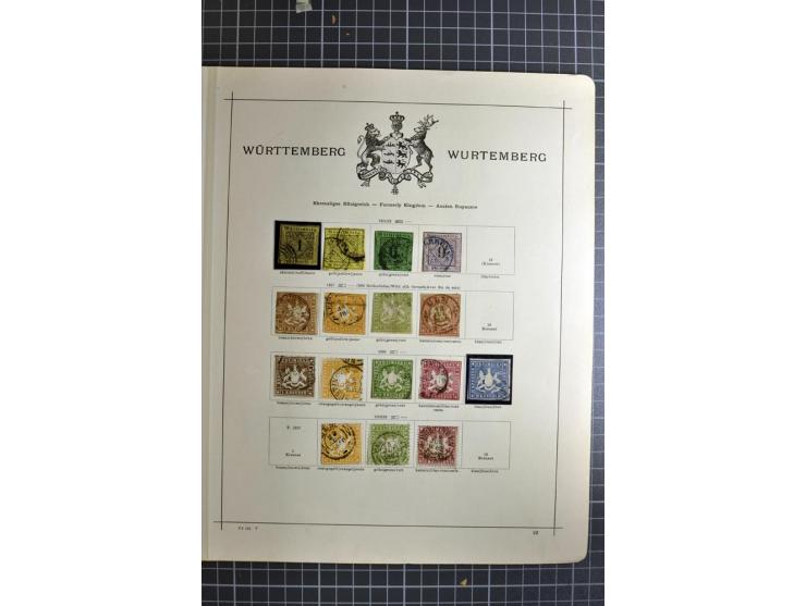 1849/1942, ungebrauchte und gestempelte Sammlung mit besseren Ausgaben in 2 alten Schaubek-Alben, dazu kleines Einsteckbuch m