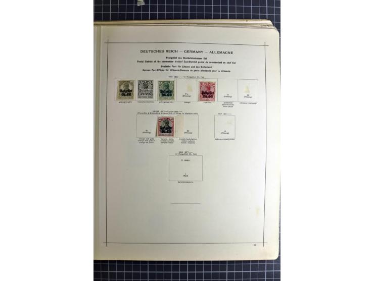 1849/1942, ungebrauchte und gestempelte Sammlung mit besseren Ausgaben in 2 alten Schaubek-Alben, dazu kleines Einsteckbuch m