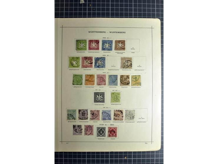 1849/1942, ungebrauchte und gestempelte Sammlung mit besseren Ausgaben in 2 alten Schaubek-Alben, dazu kleines Einsteckbuch m