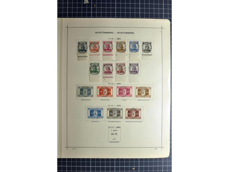 1849/1942, ungebrauchte und gestempelte Sammlung mit besseren Ausgaben in 2 alten Schaubek-Alben, dazu kleines Einsteckbuch m