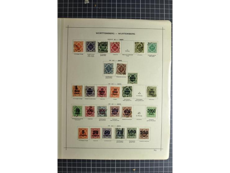 1849/1942, ungebrauchte und gestempelte Sammlung mit besseren Ausgaben in 2 alten Schaubek-Alben, dazu kleines Einsteckbuch m