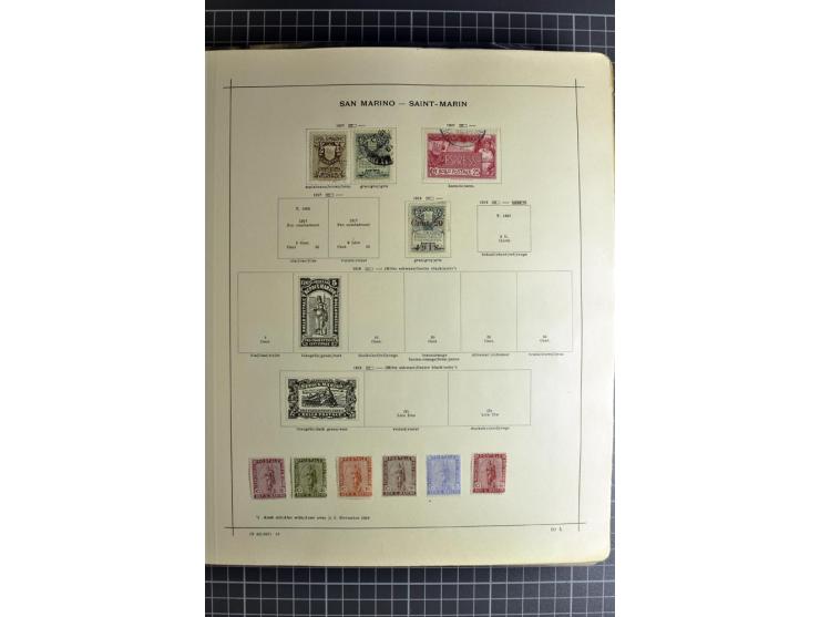 1849/1942, ungebrauchte und gestempelte Sammlung mit besseren Ausgaben in 2 alten Schaubek-Alben, dazu kleines Einsteckbuch m