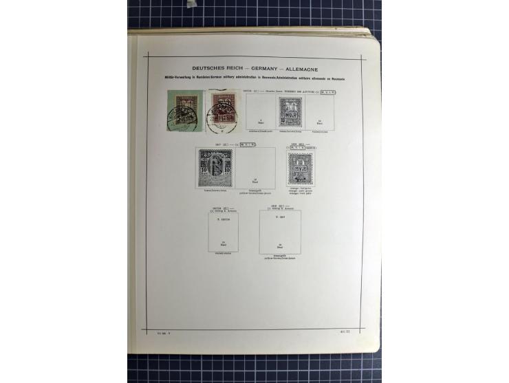 1849/1942, ungebrauchte und gestempelte Sammlung mit besseren Ausgaben in 2 alten Schaubek-Alben, dazu kleines Einsteckbuch m