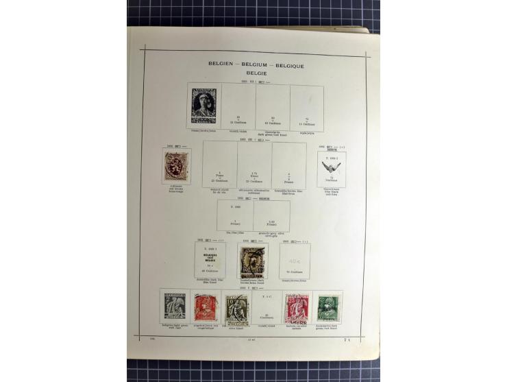 1849/1942, ungebrauchte und gestempelte Sammlung mit besseren Ausgaben in 2 alten Schaubek-Alben, dazu kleines Einsteckbuch m