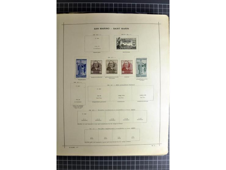 1849/1942, ungebrauchte und gestempelte Sammlung mit besseren Ausgaben in 2 alten Schaubek-Alben, dazu kleines Einsteckbuch m