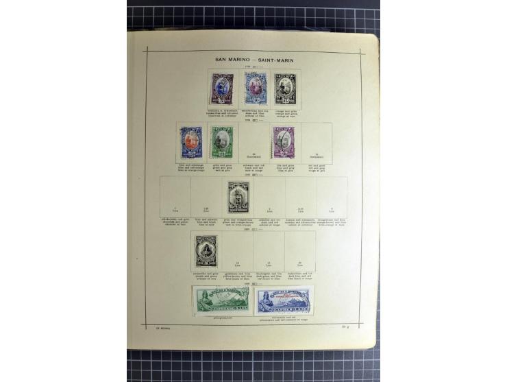1849/1942, ungebrauchte und gestempelte Sammlung mit besseren Ausgaben in 2 alten Schaubek-Alben, dazu kleines Einsteckbuch m