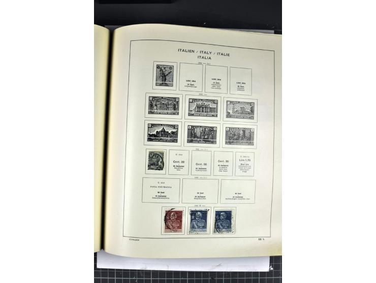1849/1941, ungebrauchte und gestempelte Sammlung im Schaubeck-Album