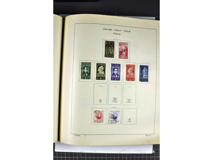1849/1941, ungebrauchte und gestempelte Sammlung im Schaubeck-Album