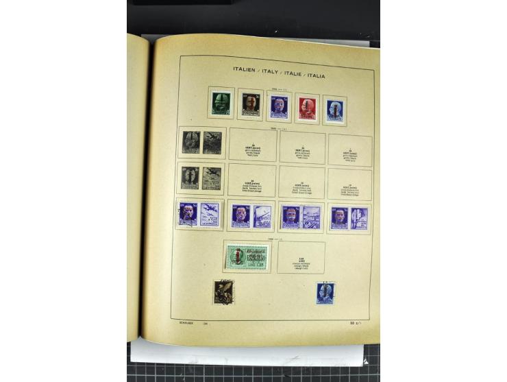 1849/1941, ungebrauchte und gestempelte Sammlung im Schaubeck-Album