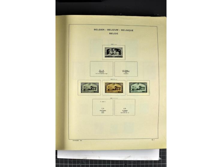 1849/1941, ungebrauchte und gestempelte Sammlung im Schaubeck-Album