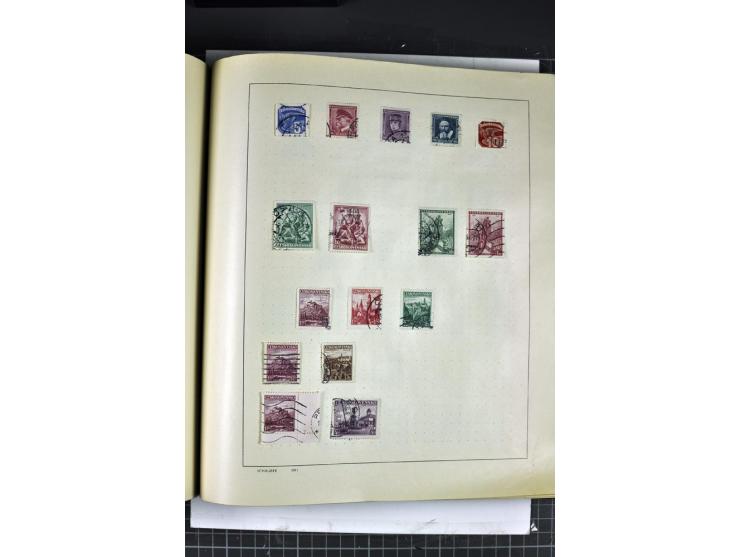 1849/1941, ungebrauchte und gestempelte Sammlung im Schaubeck-Album