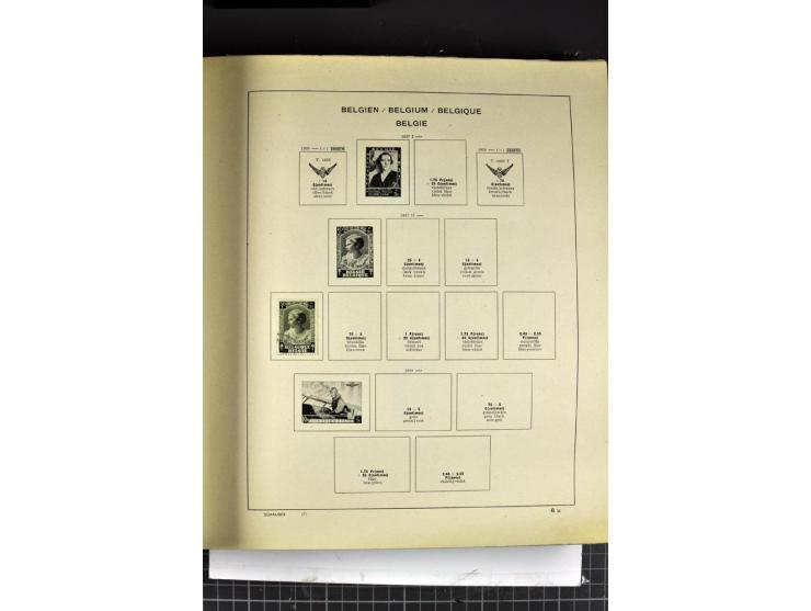 1849/1941, ungebrauchte und gestempelte Sammlung im Schaubeck-Album