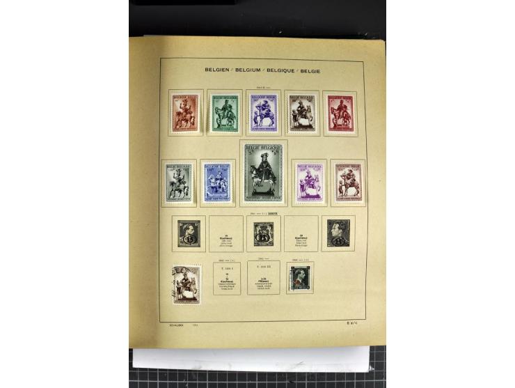 1849/1941, ungebrauchte und gestempelte Sammlung im Schaubeck-Album
