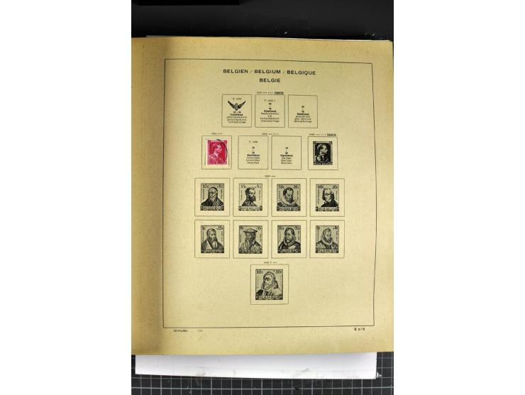 1849/1941, ungebrauchte und gestempelte Sammlung im Schaubeck-Album
