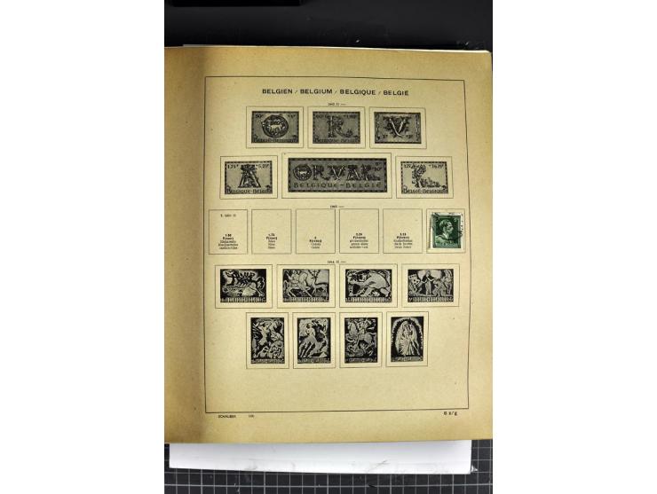 1849/1941, ungebrauchte und gestempelte Sammlung im Schaubeck-Album