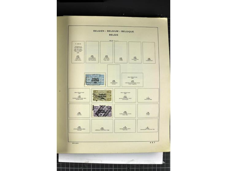 1849/1941, ungebrauchte und gestempelte Sammlung im Schaubeck-Album