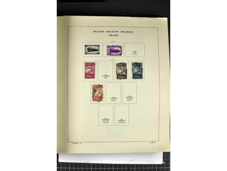 1849/1941, ungebrauchte und gestempelte Sammlung im Schaubeck-Album