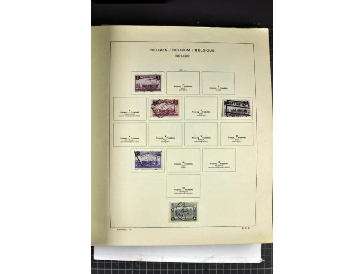 1849/1941, ungebrauchte und gestempelte Sammlung im Schaubeck-Album