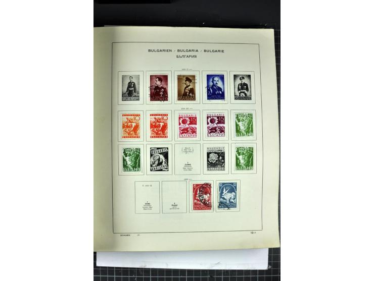 1849/1941, ungebrauchte und gestempelte Sammlung im Schaubeck-Album