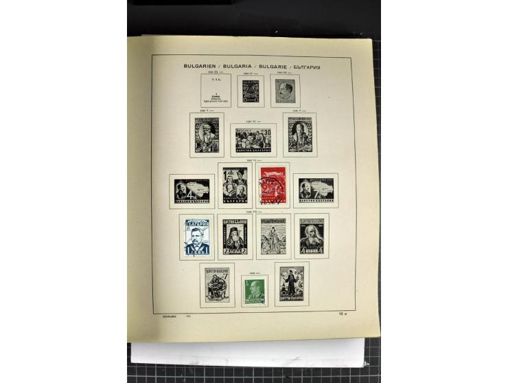 1849/1941, ungebrauchte und gestempelte Sammlung im Schaubeck-Album