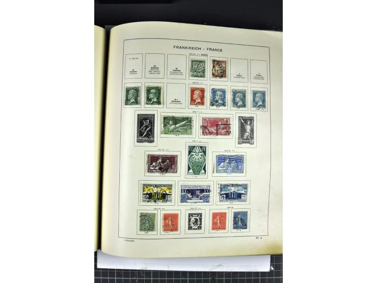 1849/1941, ungebrauchte und gestempelte Sammlung im Schaubeck-Album