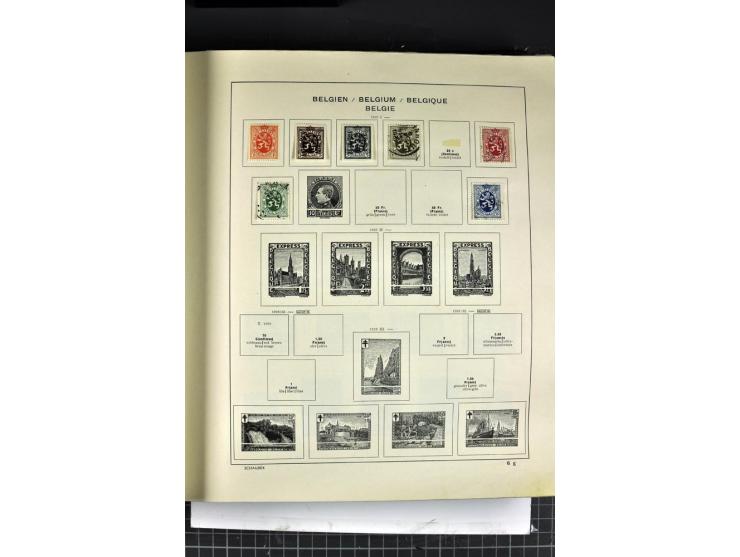1849/1941, ungebrauchte und gestempelte Sammlung im Schaubeck-Album
