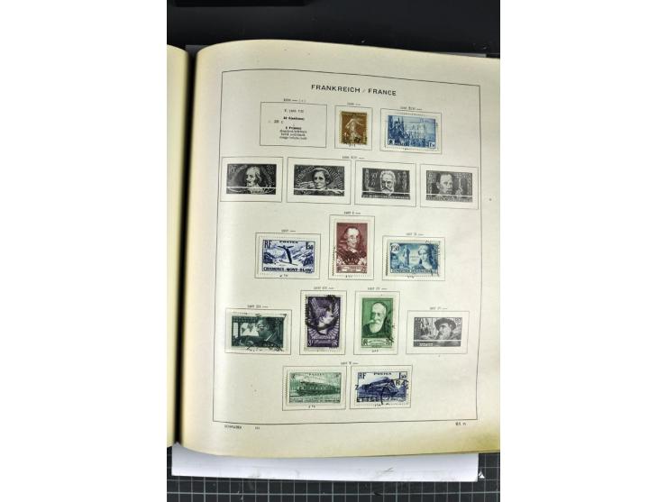 1849/1941, ungebrauchte und gestempelte Sammlung im Schaubeck-Album