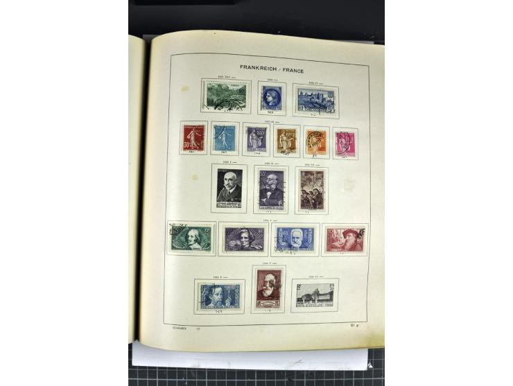 1849/1941, ungebrauchte und gestempelte Sammlung im Schaubeck-Album